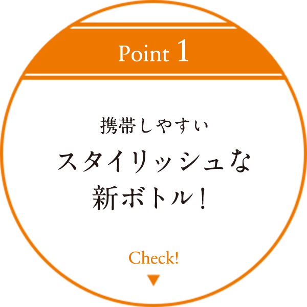 携帯しやすいスタイリッシュな新ボトル！
