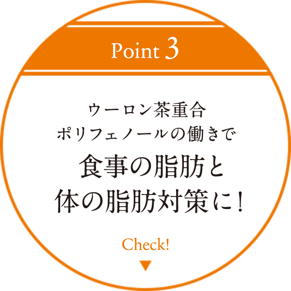 食事の脂肪と体の脂肪対策に！