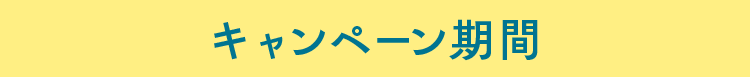 キャンペーン期間