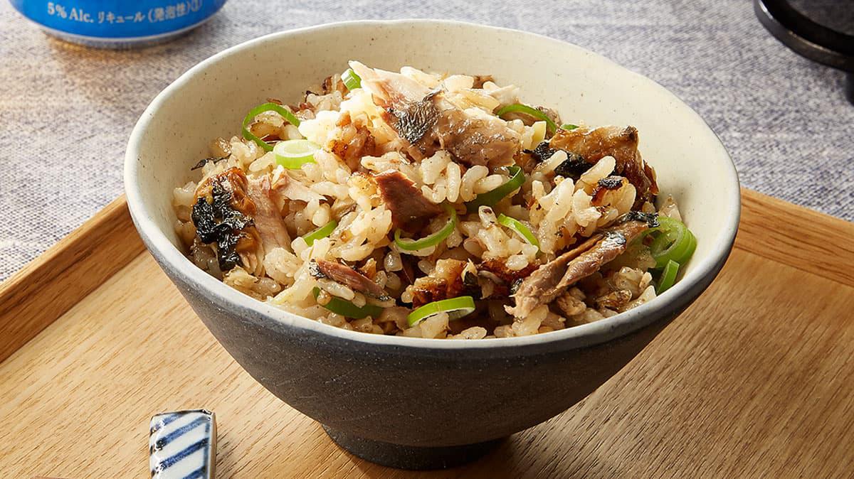 秋刀魚の生姜ごはん