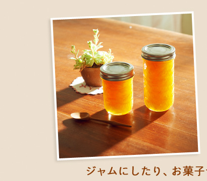 ジャムにしたり、