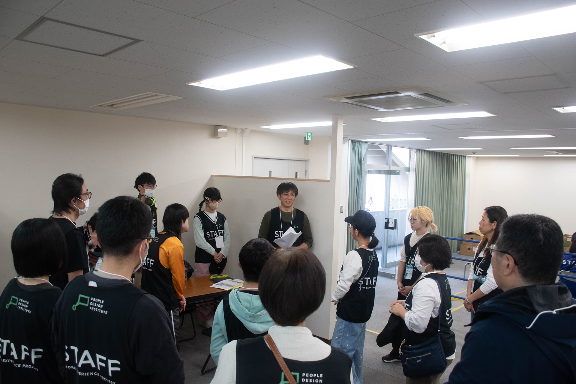 朝礼の様子
