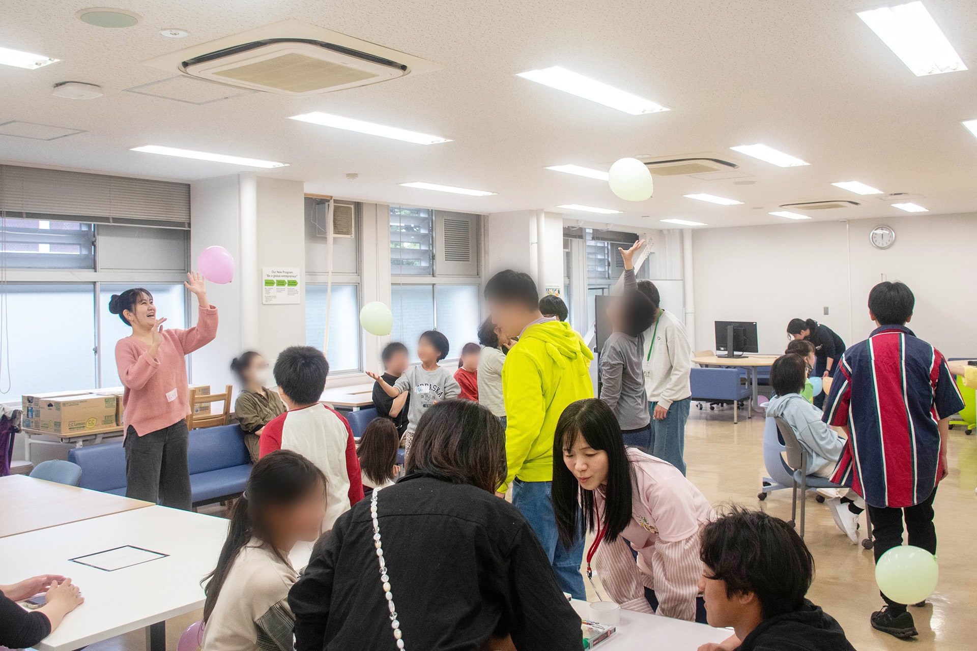 風船リレーの様子