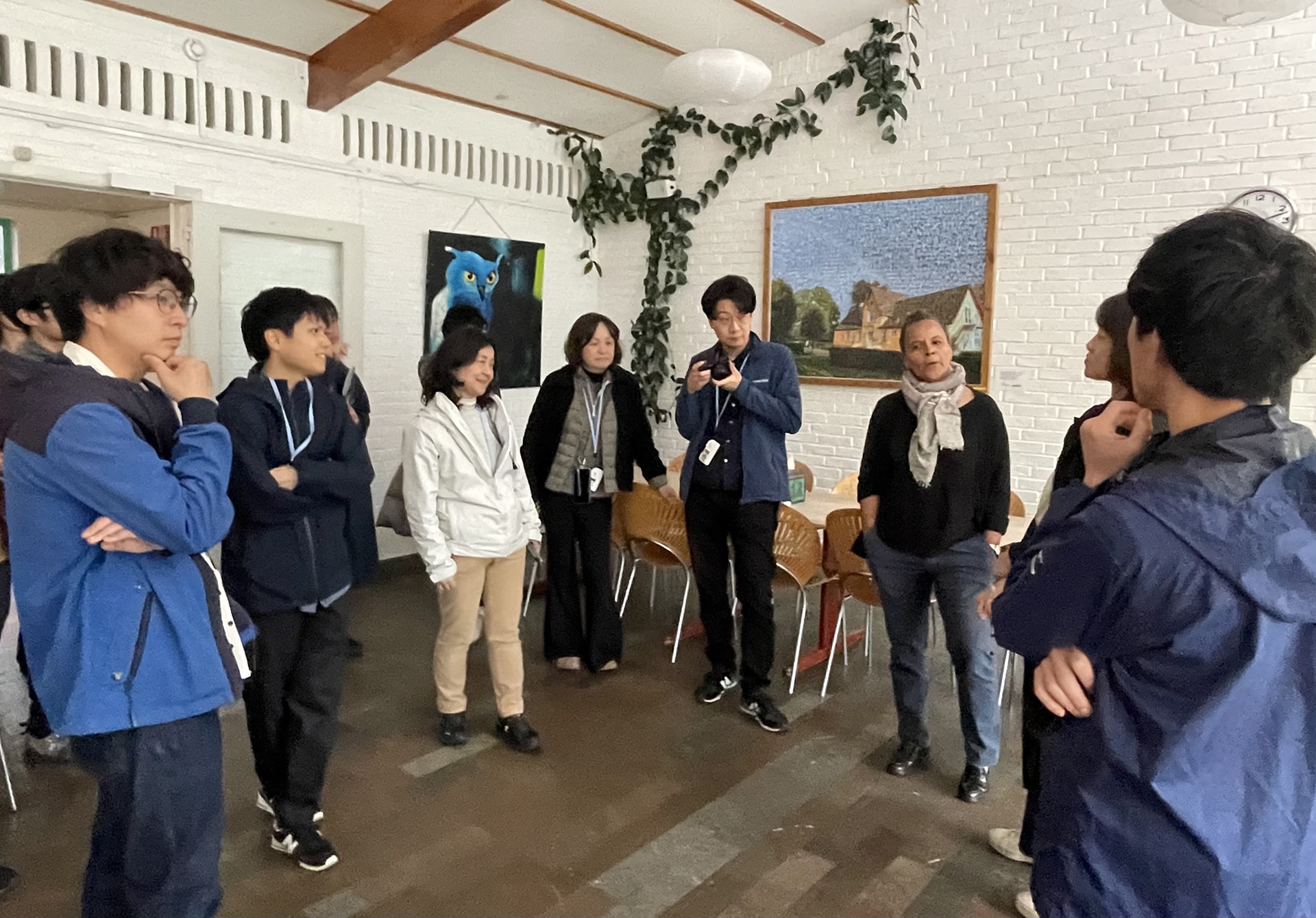 フォルケホイスコーレへの視察の様子