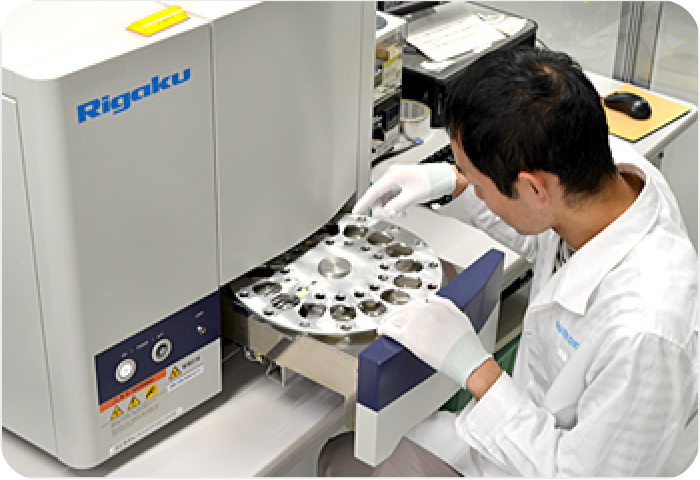 全反射蛍光X線分析装置 イメージ図