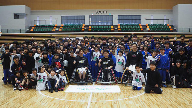 東京六大学バスケットボールリーグとコラボ!陸前高田で車いすバスケットボール体験イベント実施