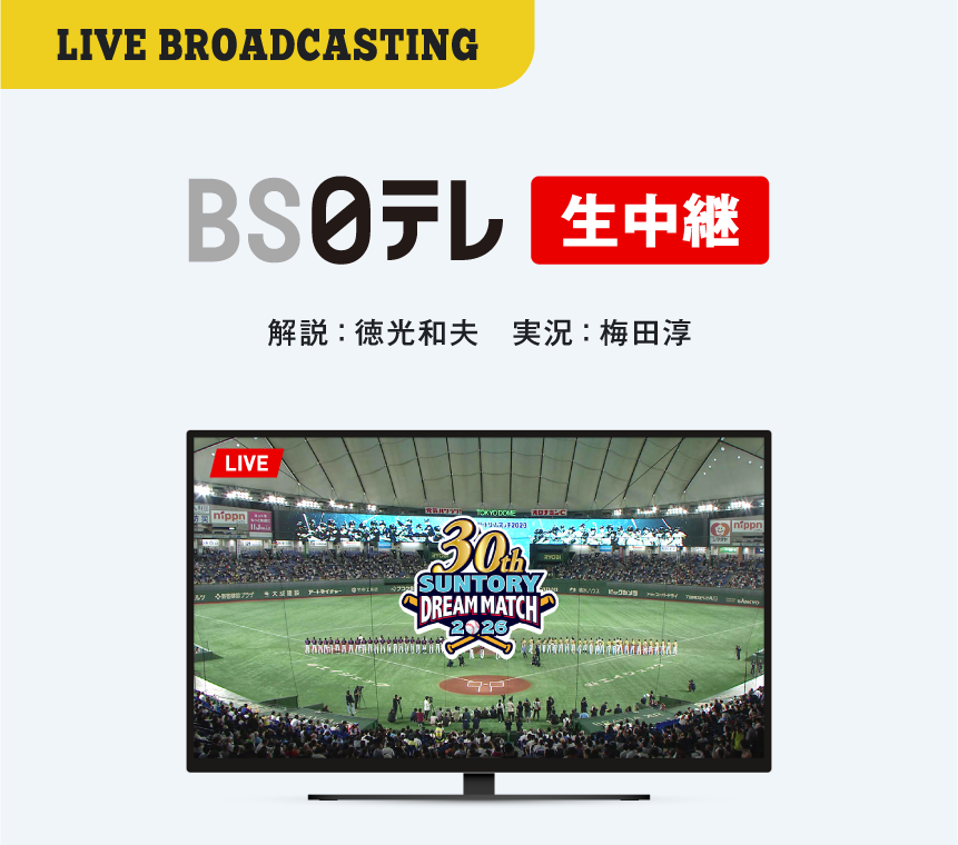 解説、徳光和夫、実況、梅田淳