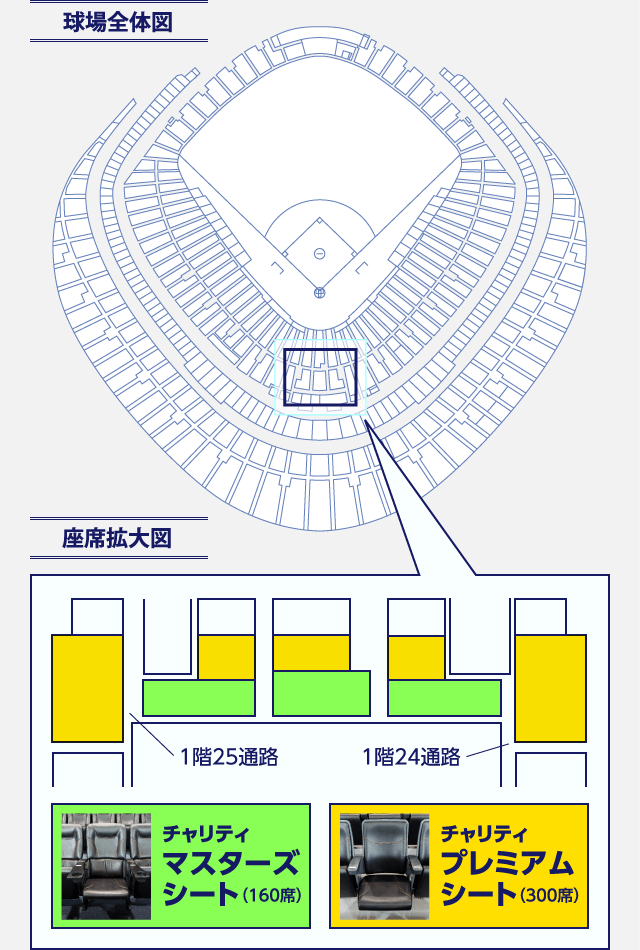 座席位置詳細 サントリードリームマッチ2016