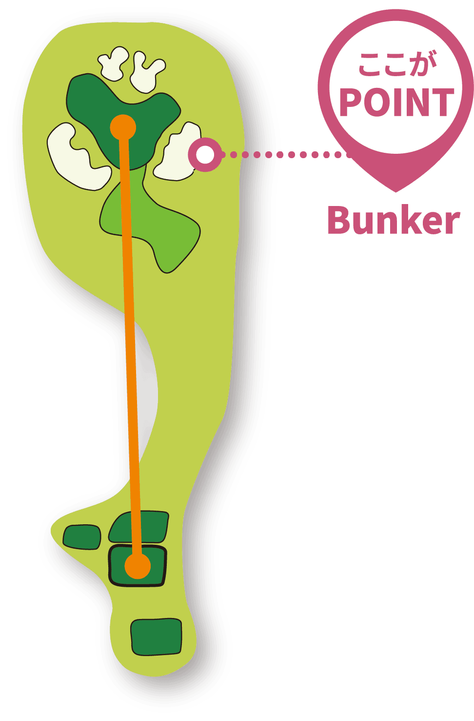 ホール画像 ここがPOINT Bunker