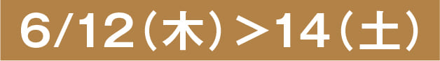 6月12日(木)から6月14日(土)