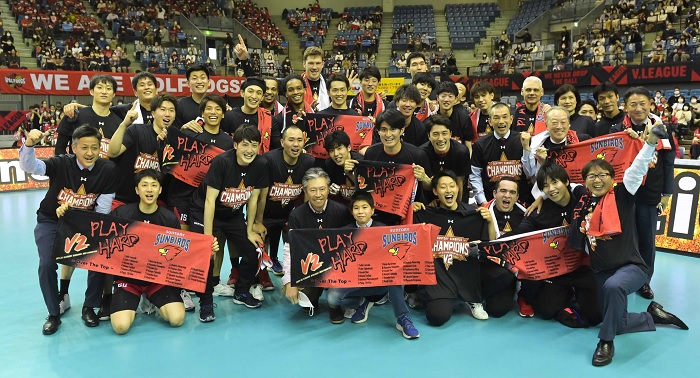 2021-22 V.LEAGUE DIVISION1 MEN優勝のお知らせ SUNBIRDS 大阪 サントリー