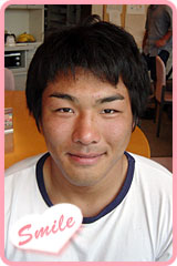 佐々木選手「Smile！」