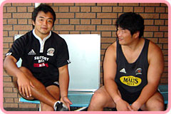 長谷川慎選手と青木選手