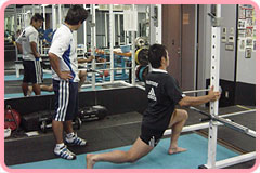 有賀選手も新田コーチと二人三脚で