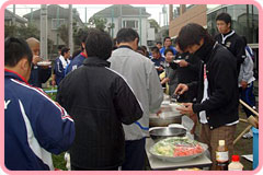 選手の家族も大勢参加