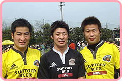 竹本選手、栗原選手、高谷選手