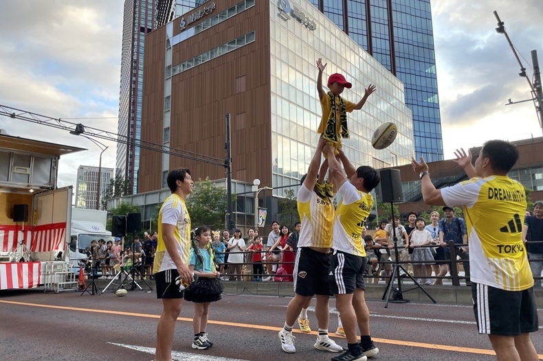 サントリーサンゴリアス　短パン Day818 『第52回三田納涼カーニバル♪』 スマイルカフェ 東京