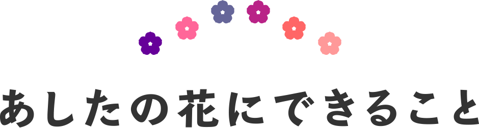 あしたの花にできること
