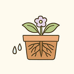 水はけが悪くなるイラスト