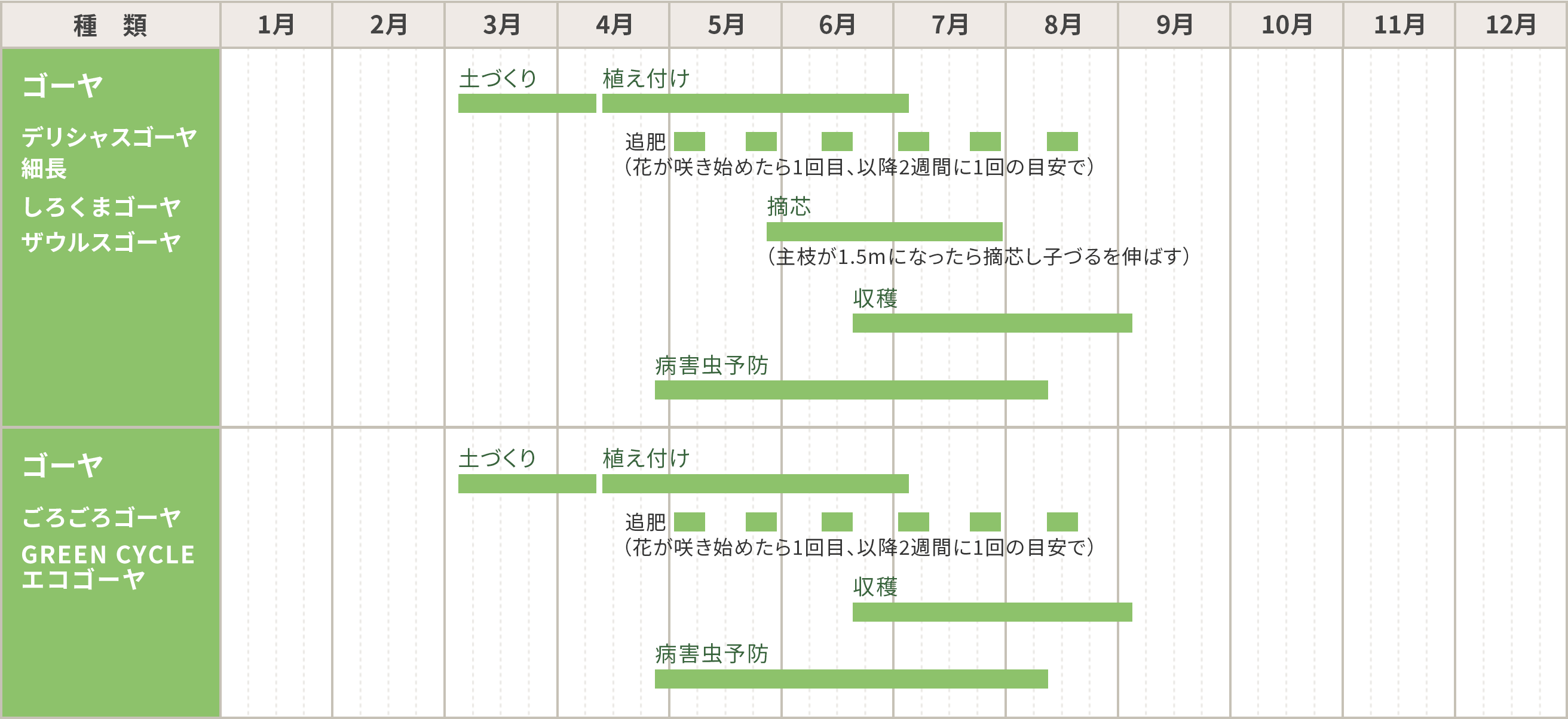 ゴーヤの育て方 家庭菜園 サントリーフラワーズ