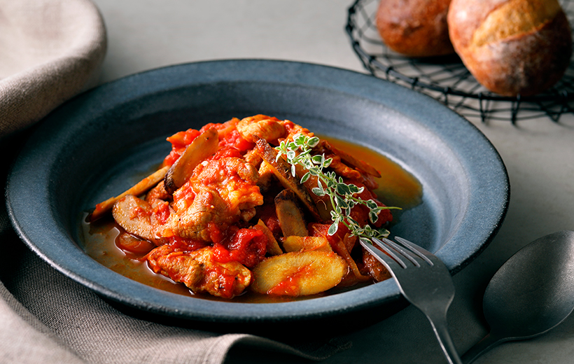 フルーティタイムの豚肉トマト煮