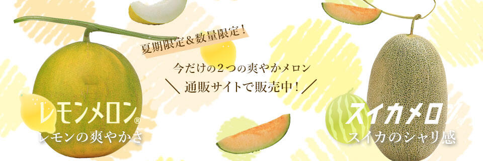 レモンメロン＆スイカメロン通販サイト販売開始