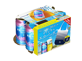 「ロンハーマン」&times;「香るエール」オリジナルエコバッグ付きの「ザ・プレミアム・モルツ 〈ジャパニーズエール〉香るエール」6缶パック