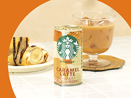 スターバックス MY COFFEE TIME キャラメルラテ,ほうじ茶チーズケーキ