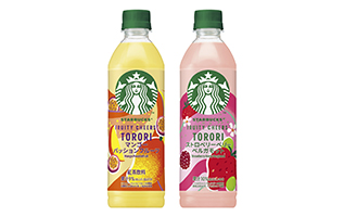 「スターバックス FRUITY CHEERS TORORI ストロベリーベリーベルガモット」「同 マンゴーパッションフルーツ」