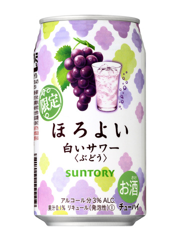 ほろよい 白いサワー ぶどう 期間限定新発売 19年1月29日 ニュースリリース サントリー