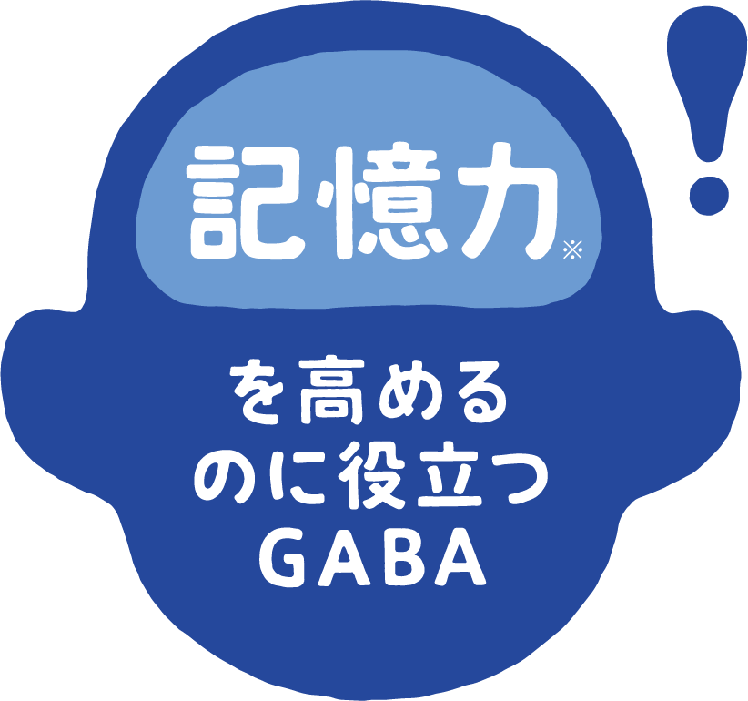 記憶力※を高めるのに役立つGABA