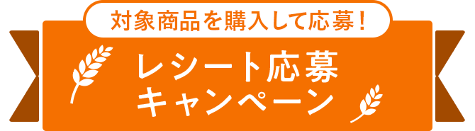 対象商品を購入して応募！ レシート応募キャンペーン