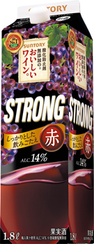 酸化防止剤無添加のおいしいワイン。ストロング 赤 1.8L紙パック