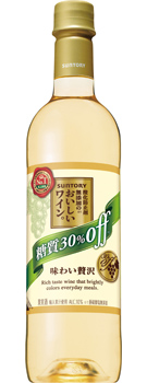 酸化防止剤無添加のおいしいワイン。糖質30%オフ(白)720mlペット