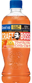 クラフトボス ブラッドオレンジ&ピンクグレープフルーツ 500mlペット