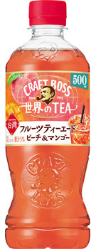 クラフトボス 世界のTEA フルーツティーエード ピーチ&マンゴー 500mlペット
