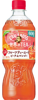クラフトボス 世界のTEA フルーツティーエード ピーチ&マンゴー 600mlペット