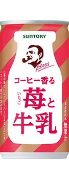 ボス コーヒー香る苺と牛乳 185g缶