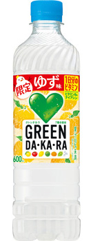 GREEN DA・KA・RA 冬限定ビタミン・ゆず味 600mlペット