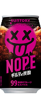 ギルティ炭酸 NOPE 340ml缶 商品情報(カロリー・原材料) サントリー
