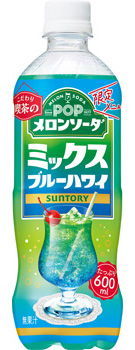 POP メロンソーダ ミックスブルーハワイ 600mlペット