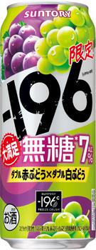 −196無糖〈ダブル赤ぶどう×ダブル白ぶどう〉500ml缶