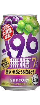 −196無糖〈贅沢赤ぶどう&白ぶどう〉350ml缶