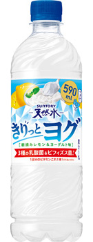 サントリー天然水 きりっとヨグ 朝摘みレモン&ヨーグルト 590mlペット