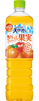 サントリー天然水 きりっと果実 オレンジ&マンゴー 950mlペット