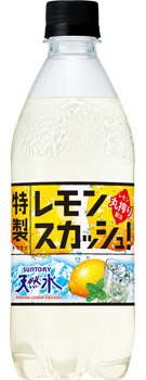 サントリー天然水 特製レモンスカッシュ 500mlペット 商品情報（カロリー・原材料） サントリー