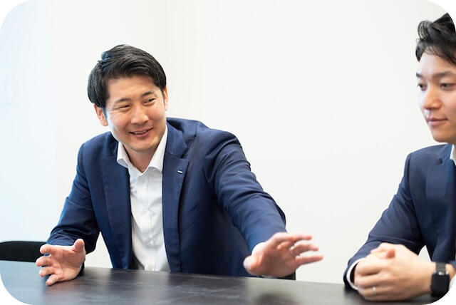 サントリーフーズ株式会社・広域営業本部の横山翔さん。