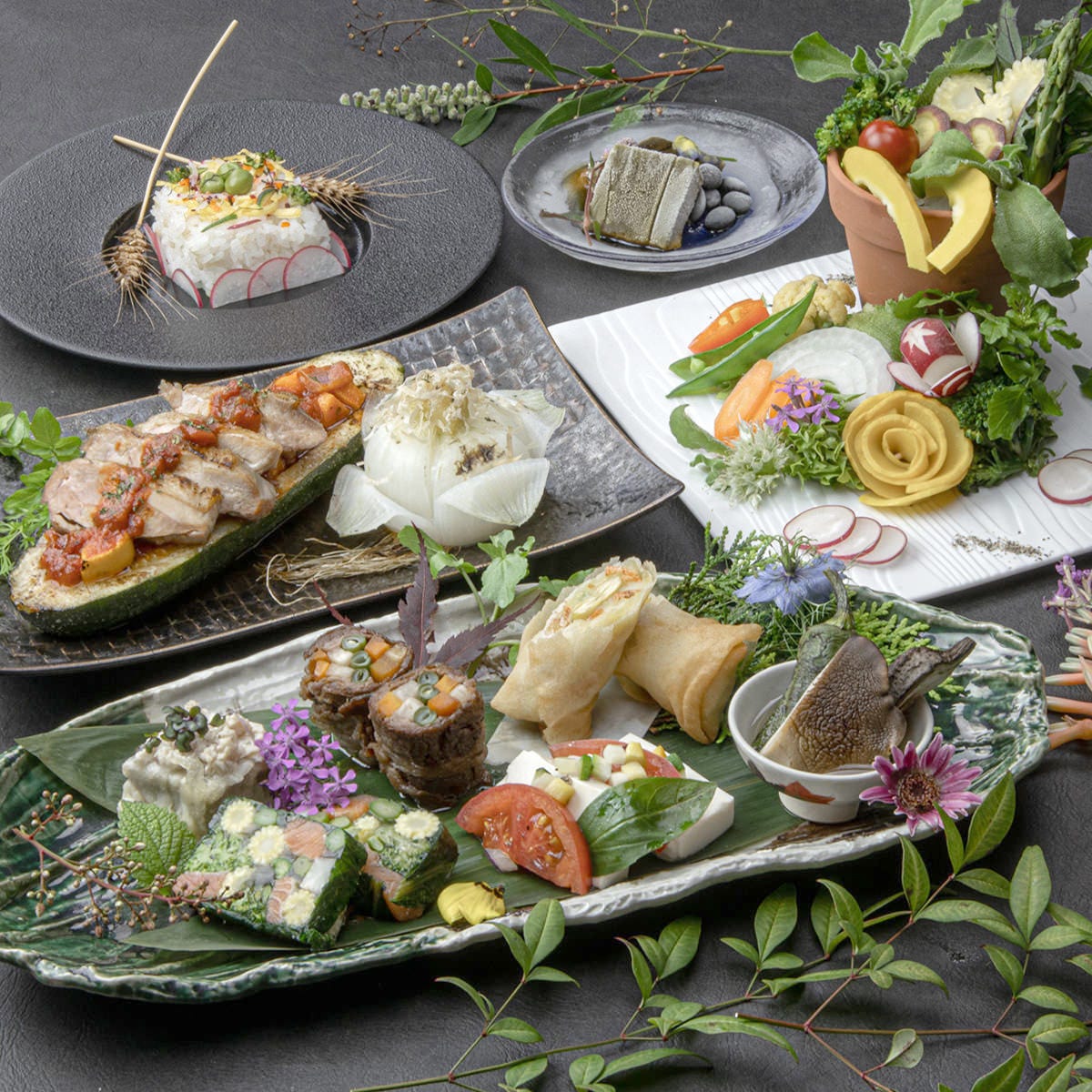 花様 ka－you 西梅田 近江野菜自家栽培ファーム直送店（居酒屋