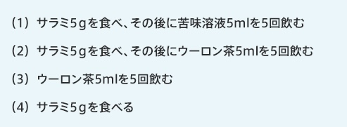 
食品摂取パターン