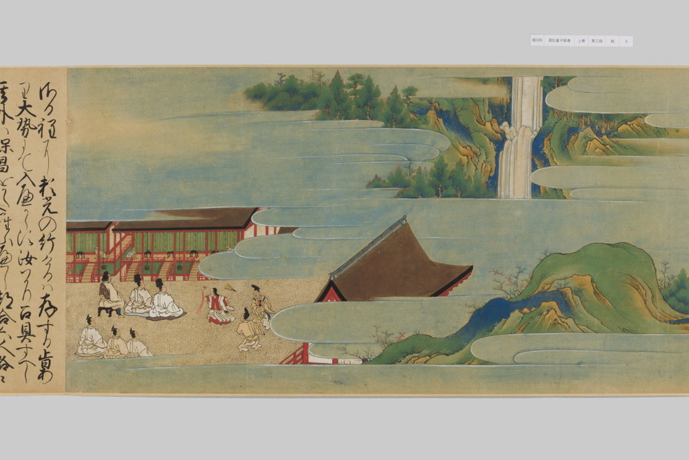 【真作】絵画　日本画　舞う童子図　可憐な童の舞扇と鼓　福を招く童子二人　X198 真作】絵画 日本画 舞う童子図 可憐な童の舞扇と鼓 福